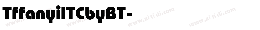 TffanyilTCbyBT字体转换