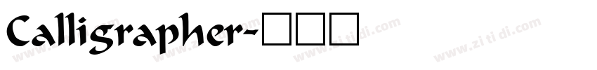 Calligrapher字体转换
