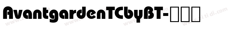 AvantgardenTCbyBT字体转换