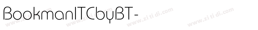 BookmanITCbyBT字体转换