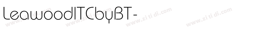 LeawoodlTCbyBT字体转换