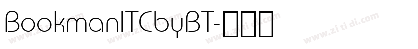 BookmanITCbyBT字体转换