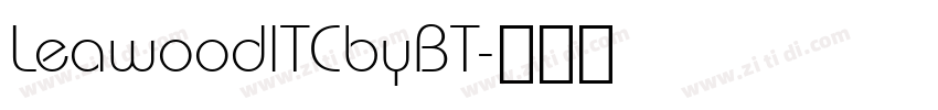 LeawoodlTCbyBT字体转换