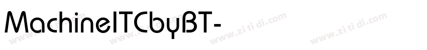 MachineITCbyBT字体转换