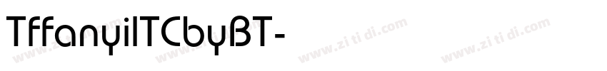 TffanyilTCbyBT字体转换