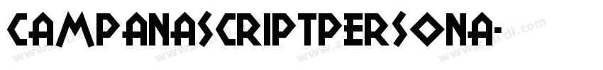 CampanaScriptPERSONA字体转换
