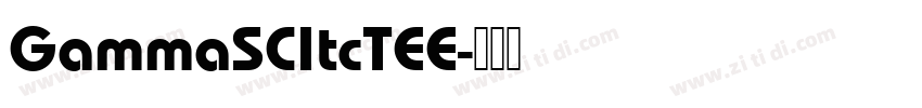 GammaSCItcTEE字体转换