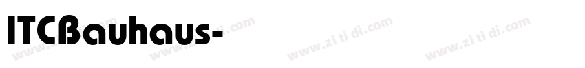 ITCBauhaus字体转换