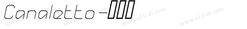 Canaletto字体转换
