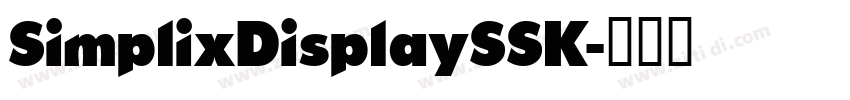 SimplixDisplaySSK字体转换