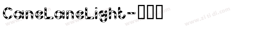 CaneLaneLight字体转换