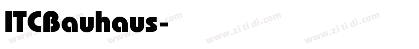 ITCBauhaus字体转换