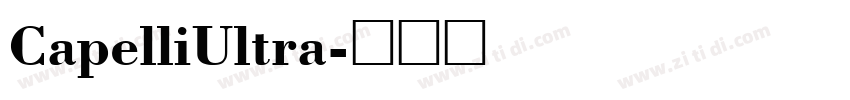 CapelliUltra字体转换