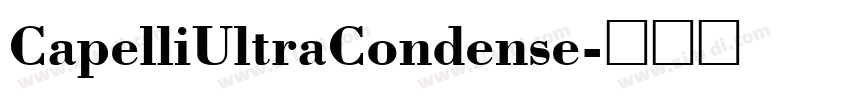 CapelliUltraCondense字体转换