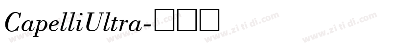 CapelliUltra字体转换