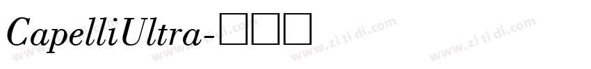 CapelliUltra字体转换