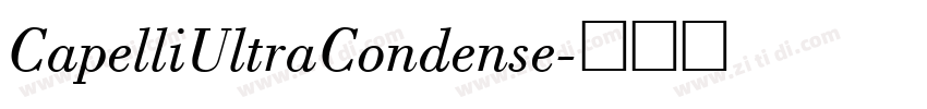 CapelliUltraCondense字体转换