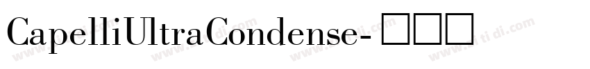 CapelliUltraCondense字体转换