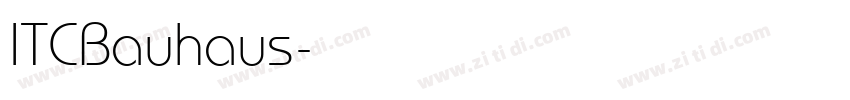 ITCBauhaus字体转换