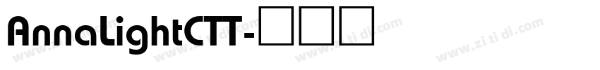 AnnaLightCTT字体转换