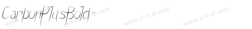 CarbonPlusBold字体转换