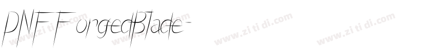 DNFForgedBlade字体转换