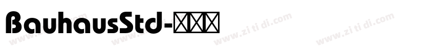 BauhausStd字体转换
