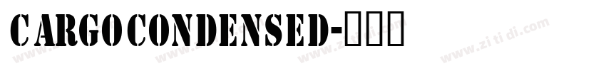 CargoCondensed字体转换
