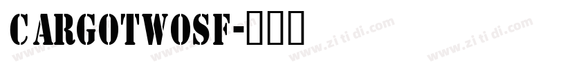 CargoTwoSF字体转换