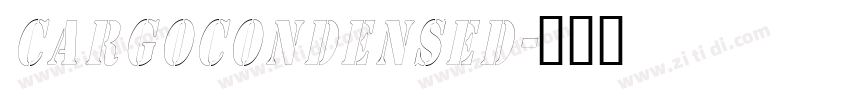 CargoCondensed字体转换