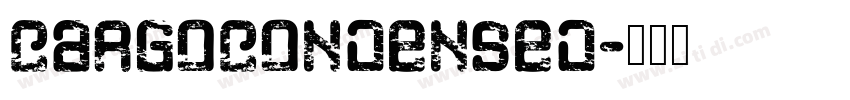 CargoCondensed字体转换