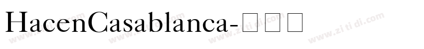 HacenCasablanca字体转换