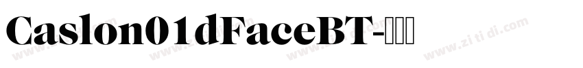 Caslon01dFaceBT字体转换