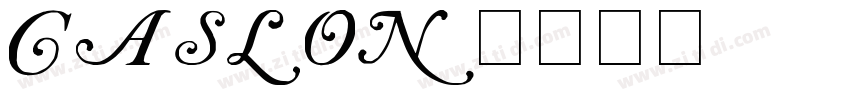 Caslon字体转换