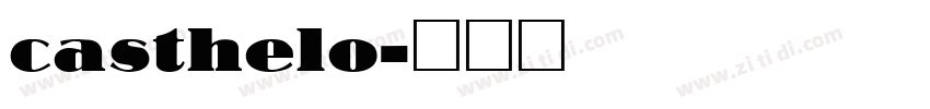 casthelo字体转换