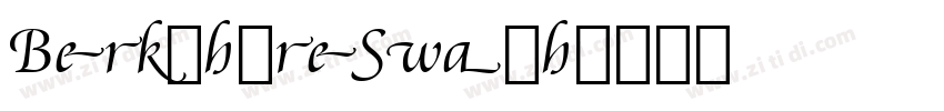 BerkshireSwash字体转换