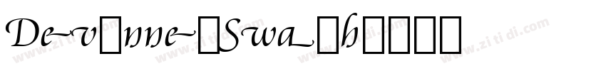 DevinnesSwash字体转换