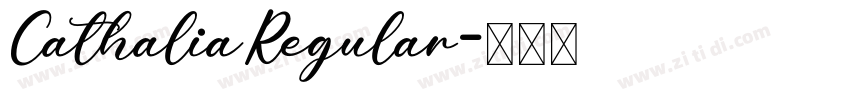 CathaliaRegular字体转换