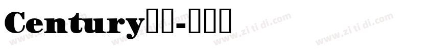 Century斜体字体转换