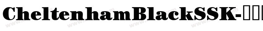 CheltenhamBlackSSK字体转换