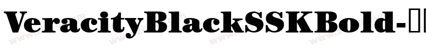 VeracityBlackSSKBold字体转换