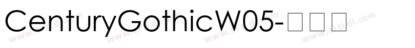 CenturyGothicW05字体转换