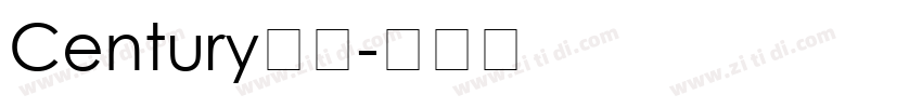 Century斜体字体转换