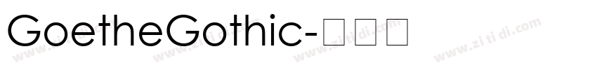 GoetheGothic字体转换