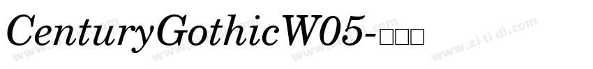 CenturyGothicW05字体转换