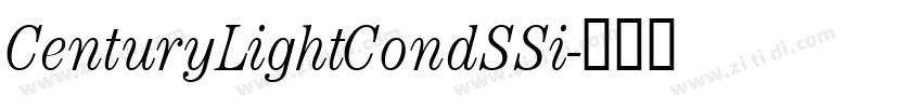 CenturyLightCondSSi字体转换