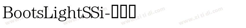 BootsLightSSi字体转换