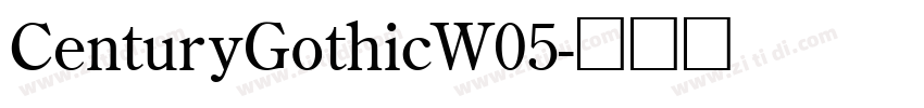 CenturyGothicW05字体转换