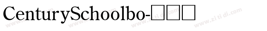 CenturySchoolbo字体转换