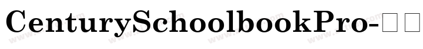 CenturySchoolbookPro字体转换